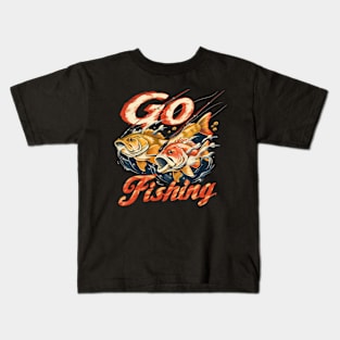 Fishing t-shirt Kids T-Shirt